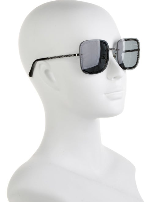 Chanel Interlocking CC Logo Square Sunglasses