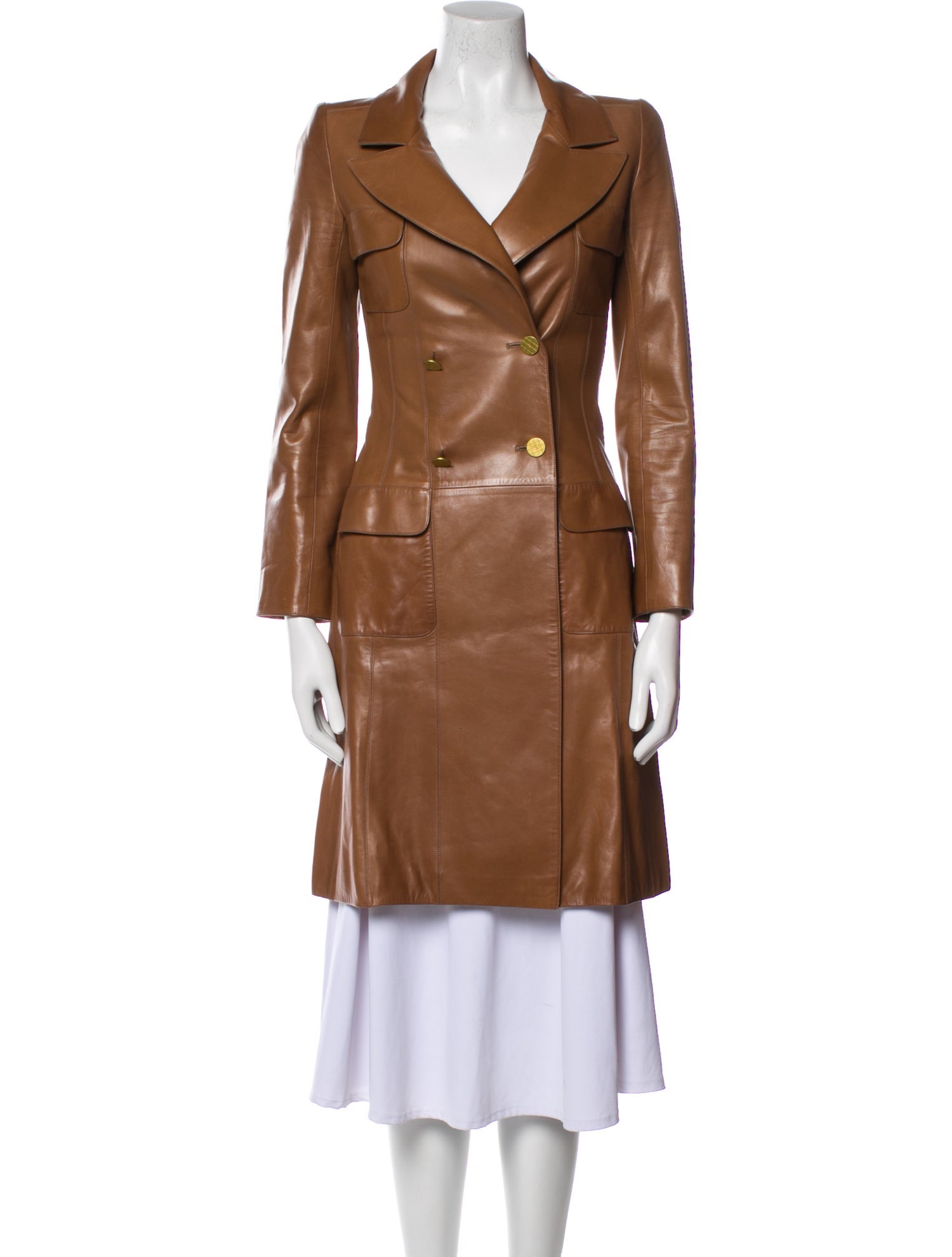 Chanel 2001 Leather Trench Coat