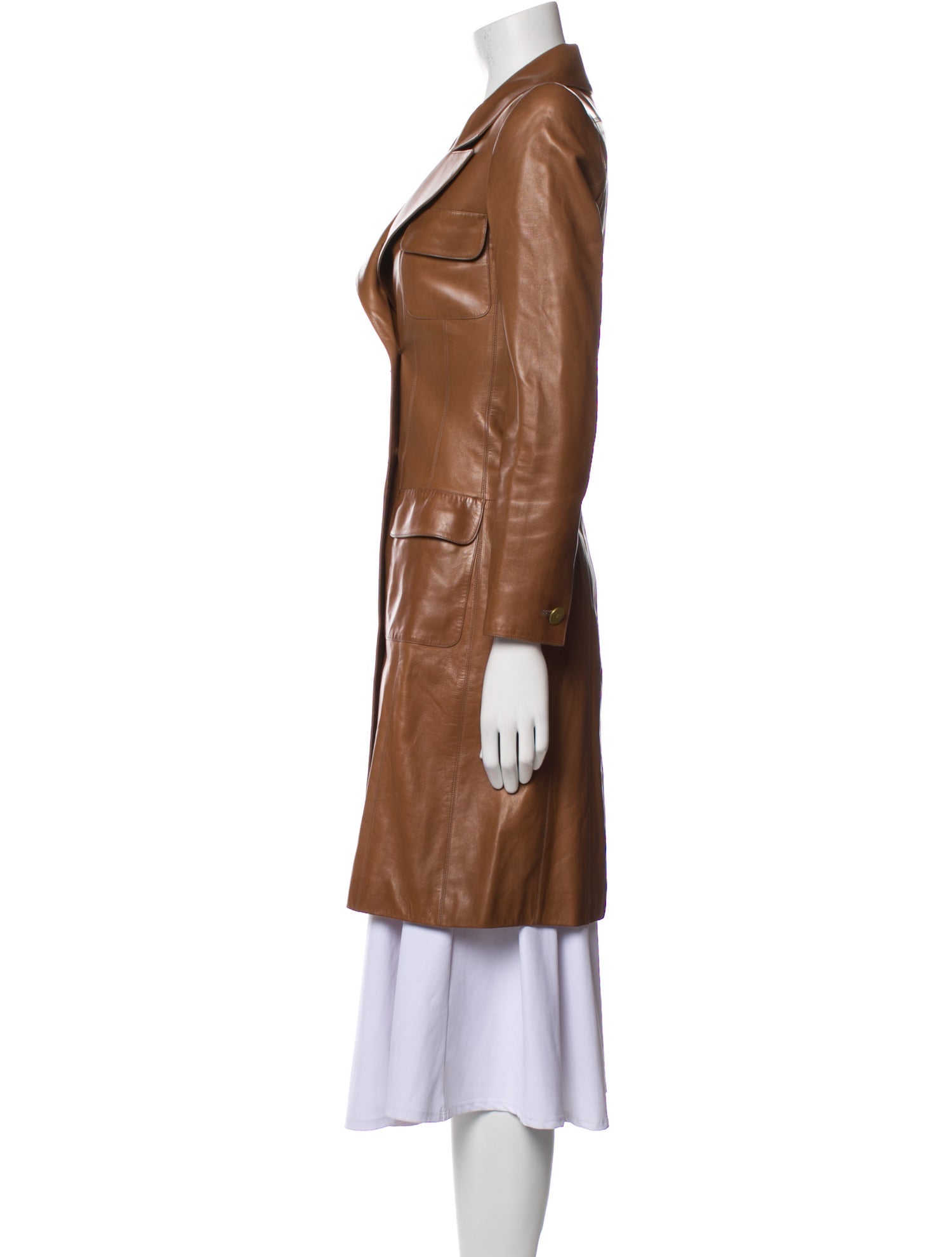 Chanel 2001 Leather Trench Coat