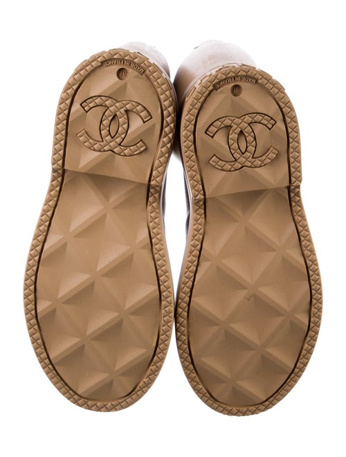 Chanel Interlocking CC Logo Rubber Rain Boots