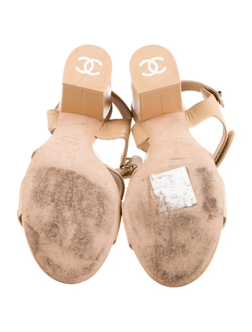 Chanel 2021 Interlocking CC Logo Sandals