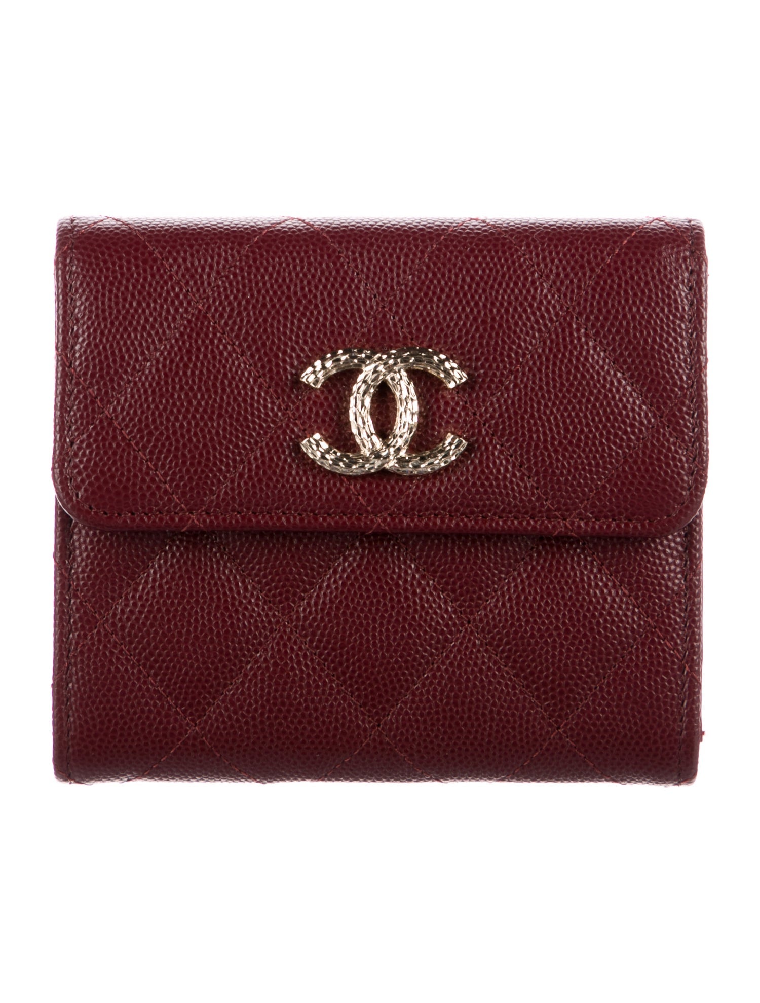 Chanel 2024 Interlocking CC Logo Compact Wallet w/ Tags