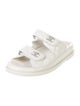 Chanel Interlocking CC Logo Leather Slides