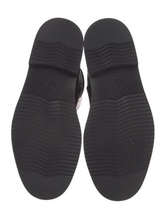 Chanel 2014 Interlocking CC Logo Combat Boots