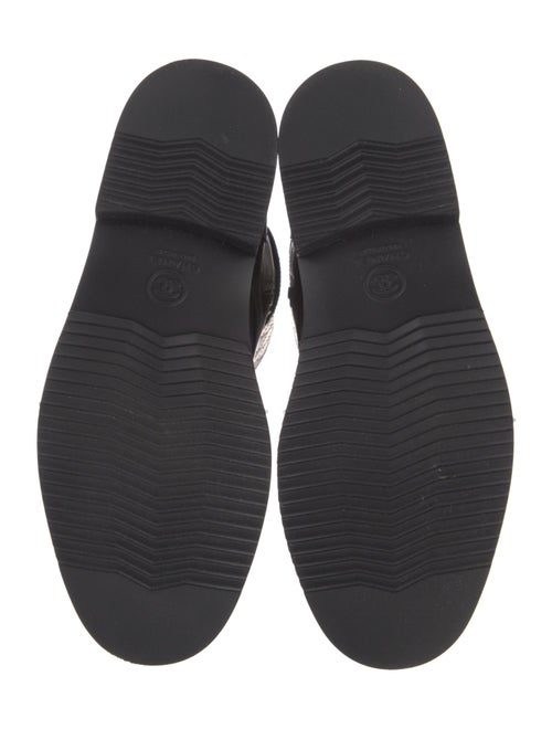 Chanel 2014 Interlocking CC Logo Combat Boots