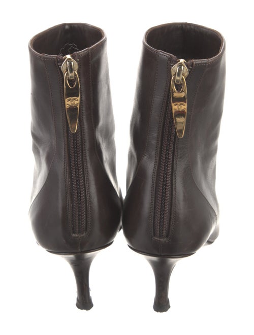 Chanel Interlocking CC Logo Leather Boots