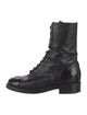 Chanel 2021 Interlocking CC Logo Combat Boots