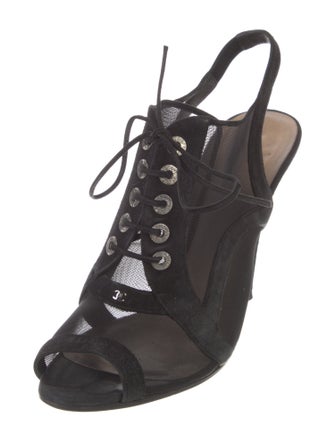 Chanel 2011 Interlocking CC Logo Gladiator Sandals