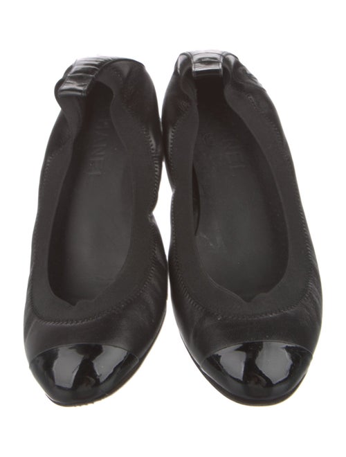 Chanel 2012 Interlocking CC Logo Ballet Flats