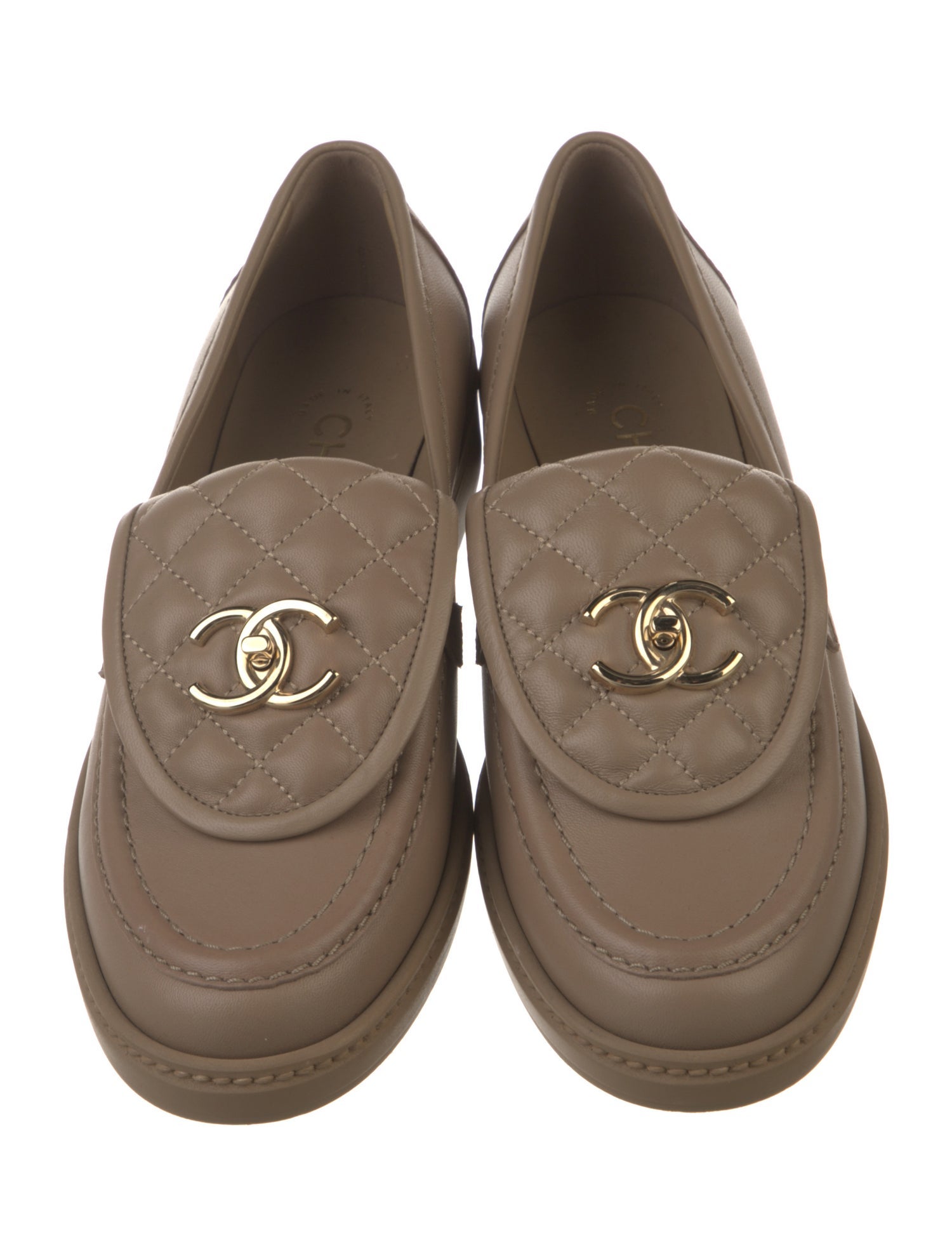 Chanel 2022 Interlocking CC Logo Loafers