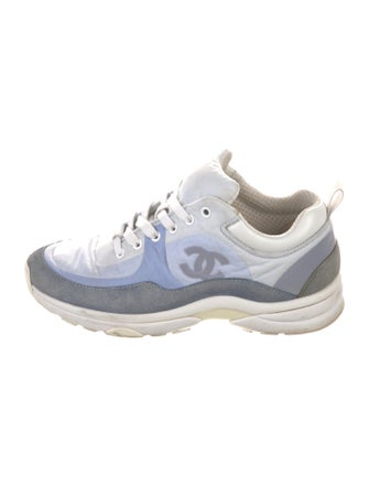 Chanel Interlocking CC Logo Nylon Sneakers