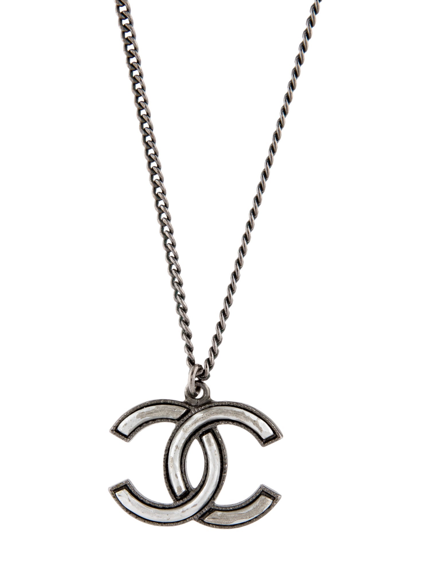 Chanel Resin CC Pendant Necklace