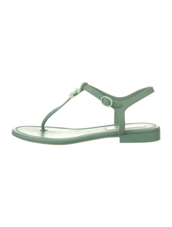 Chanel 2023 Interlocking CC Logo T-Strap Sandals