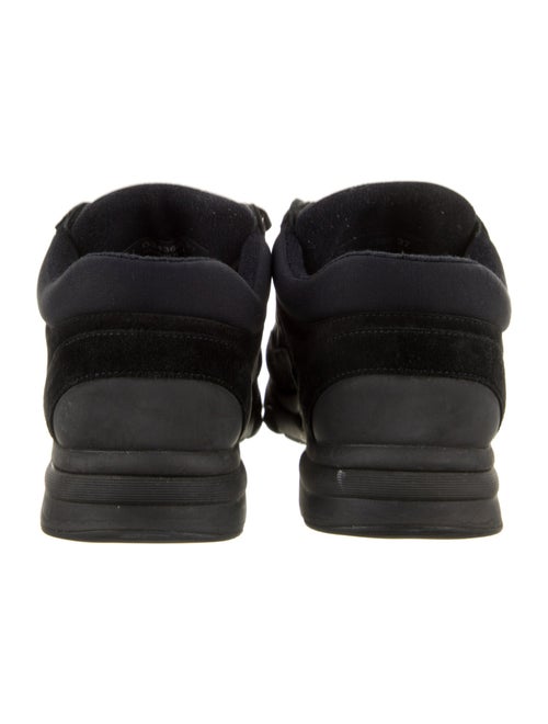 Chanel Interlocking CC Logo Suede Sneakers