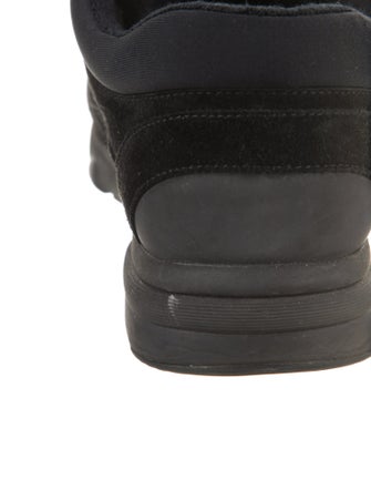 Chanel Interlocking CC Logo Suede Sneakers
