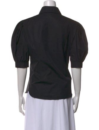 Chanel Short Sleeve Button-Up Top