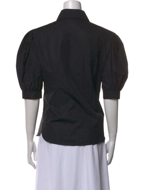 Chanel Short Sleeve Button-Up Top