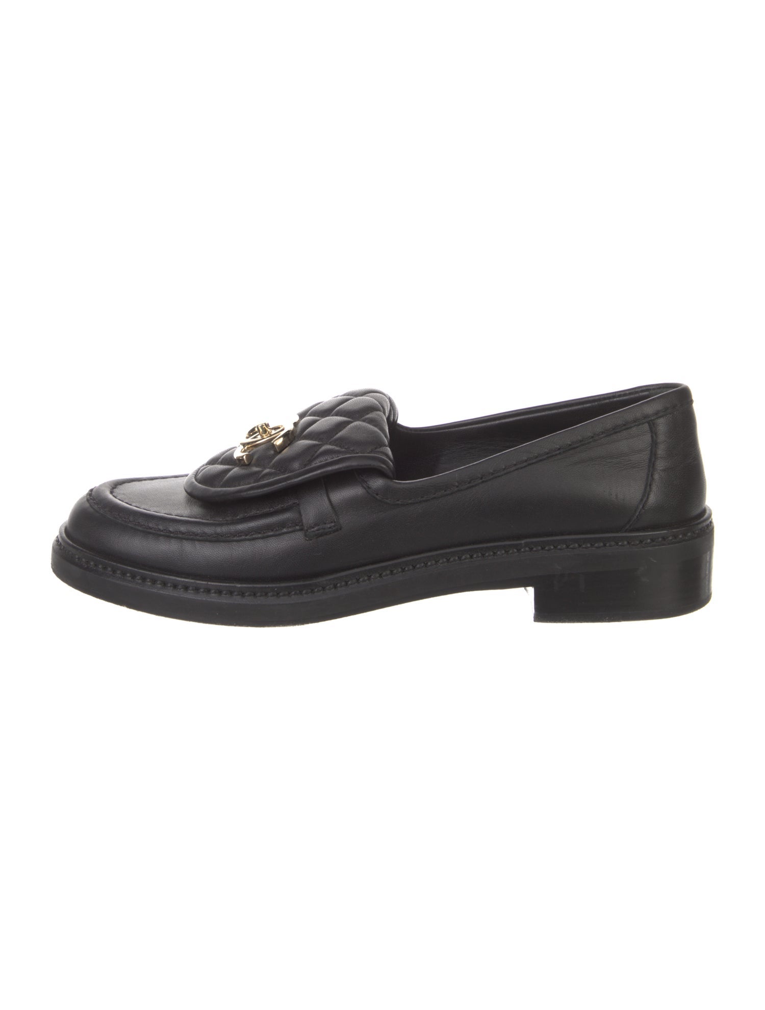 Chanel 2022 Interlocking CC Logo Loafers