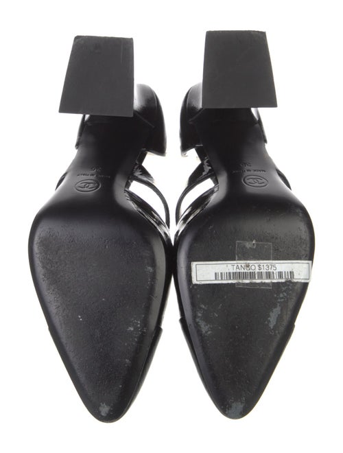 Chanel Interlocking CC Logo Patent Leather D'Orsay Pumps