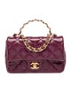 Chanel Mini Chain Link Top Handle Flap Bag