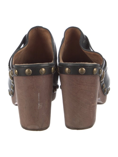 Chanel Interlocking CC Logo Leather Mules