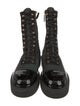 Chanel Interlocking CC Logo Nylon Combat Boots