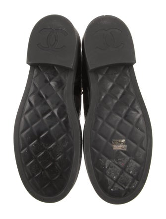 Chanel Interlocking CC Logo Nylon Combat Boots