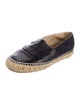 Chanel Interlocking CC Logo Leather Espadrilles