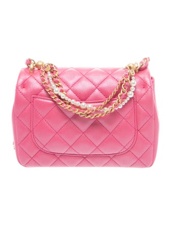 Chanel Quilted Pearl Twist Mini Square Flap