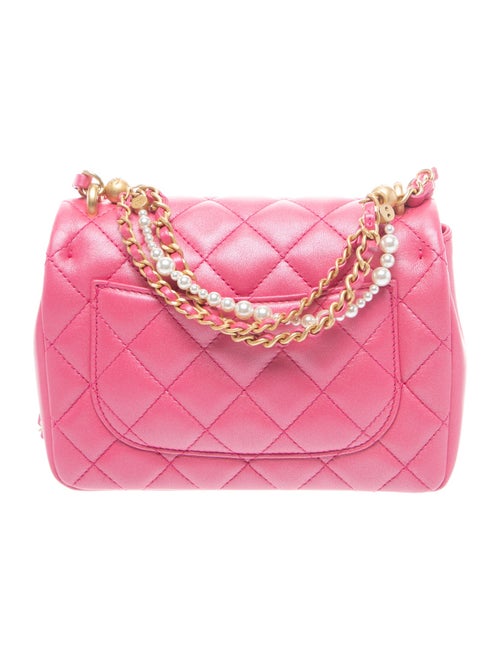 Chanel Quilted Pearl Twist Mini Square Flap