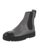 Chanel Interlocking CC Logo Leather Chelsea Boots