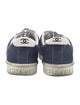 Chanel Interlocking CC Logo Suede Sneakers