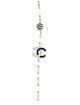 Chanel 2023 Faux Pearl, Resin & Strass CC Necklace