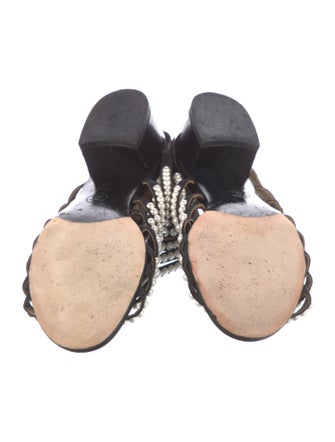 Chanel Interlocking CC Logo Gladiator Sandals