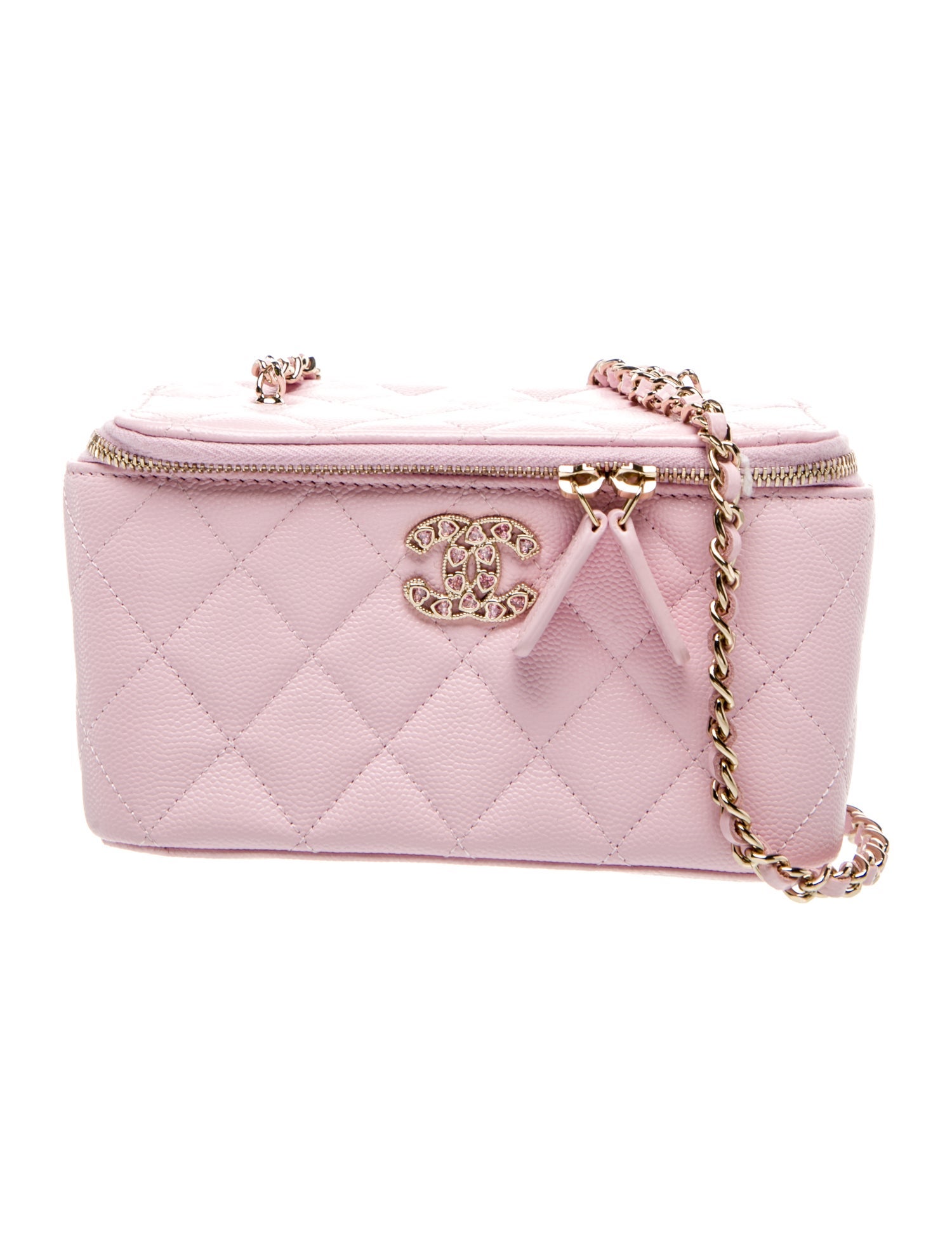 Chanel Crystal Hearts Small Vanity Case