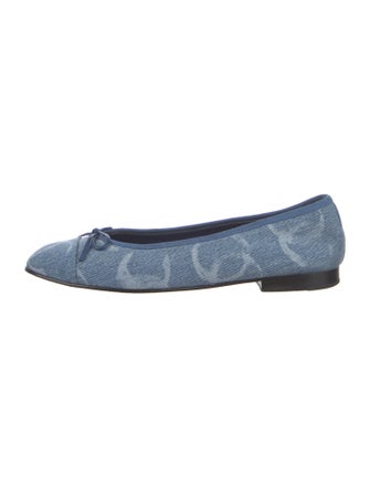 Chanel 2023 Interlocking CC Logo Ballet Flats