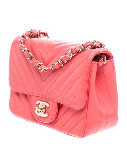Chanel Mini Chevron Square Flap Bag