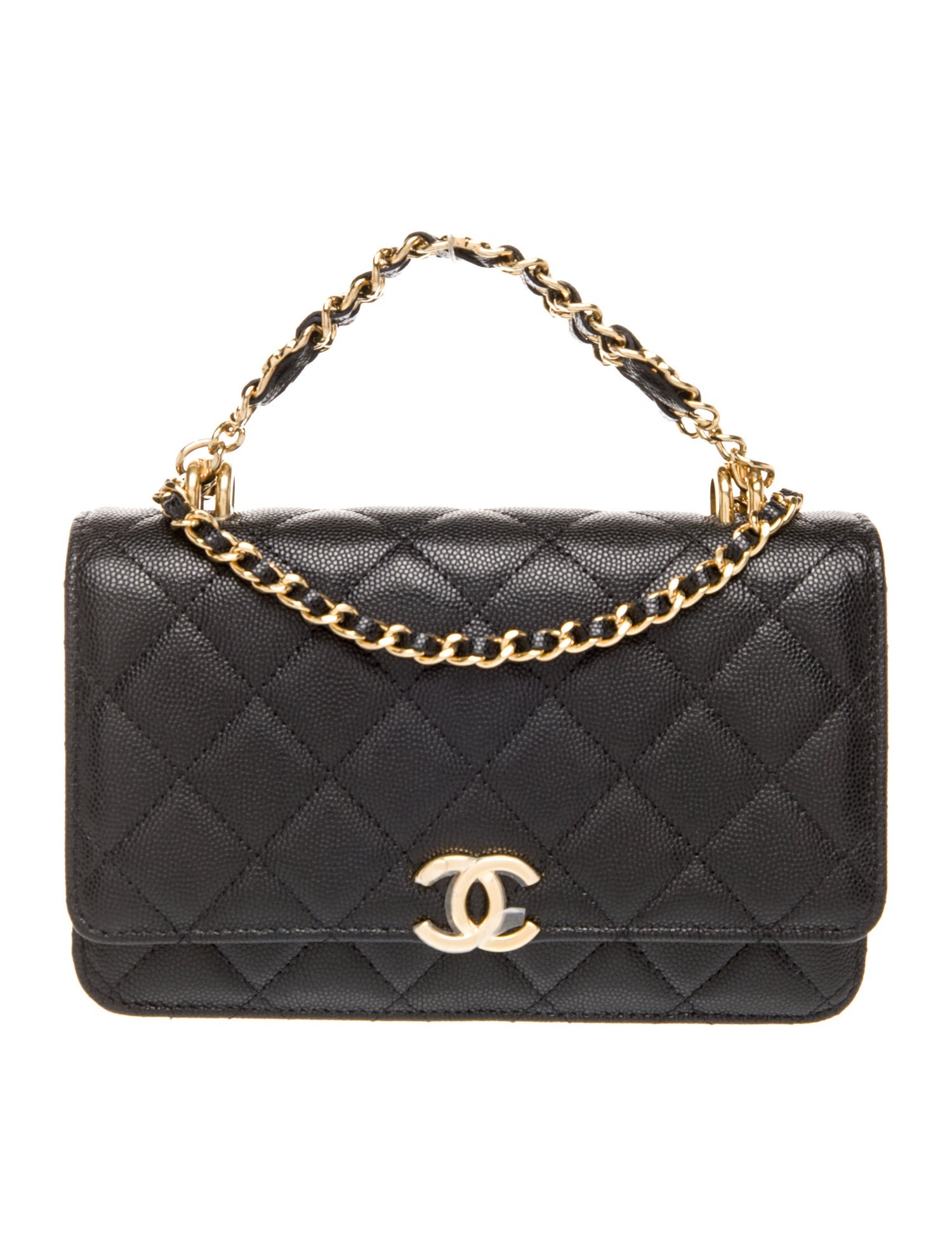 Chanel Coco First Wallet On Chain w/ Tags