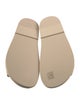 Chanel Interlocking CC Logo Leather Slides