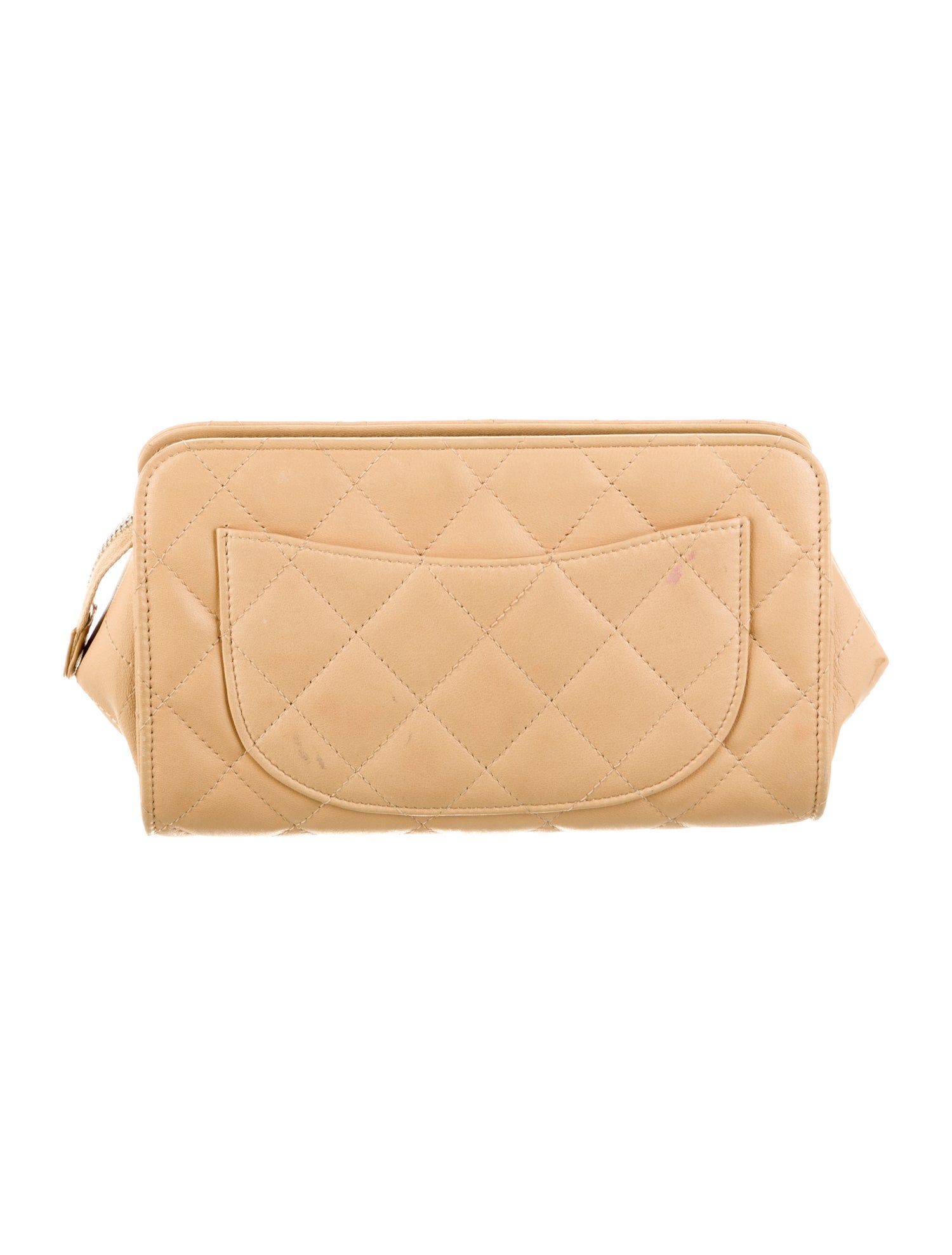 Chanel Quilted CC Cosmetic Pouch