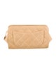 Chanel Quilted CC Cosmetic Pouch
