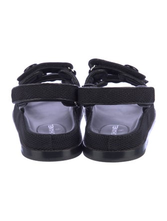Chanel 2021 Interlocking CC Logo Slingback Sandals
