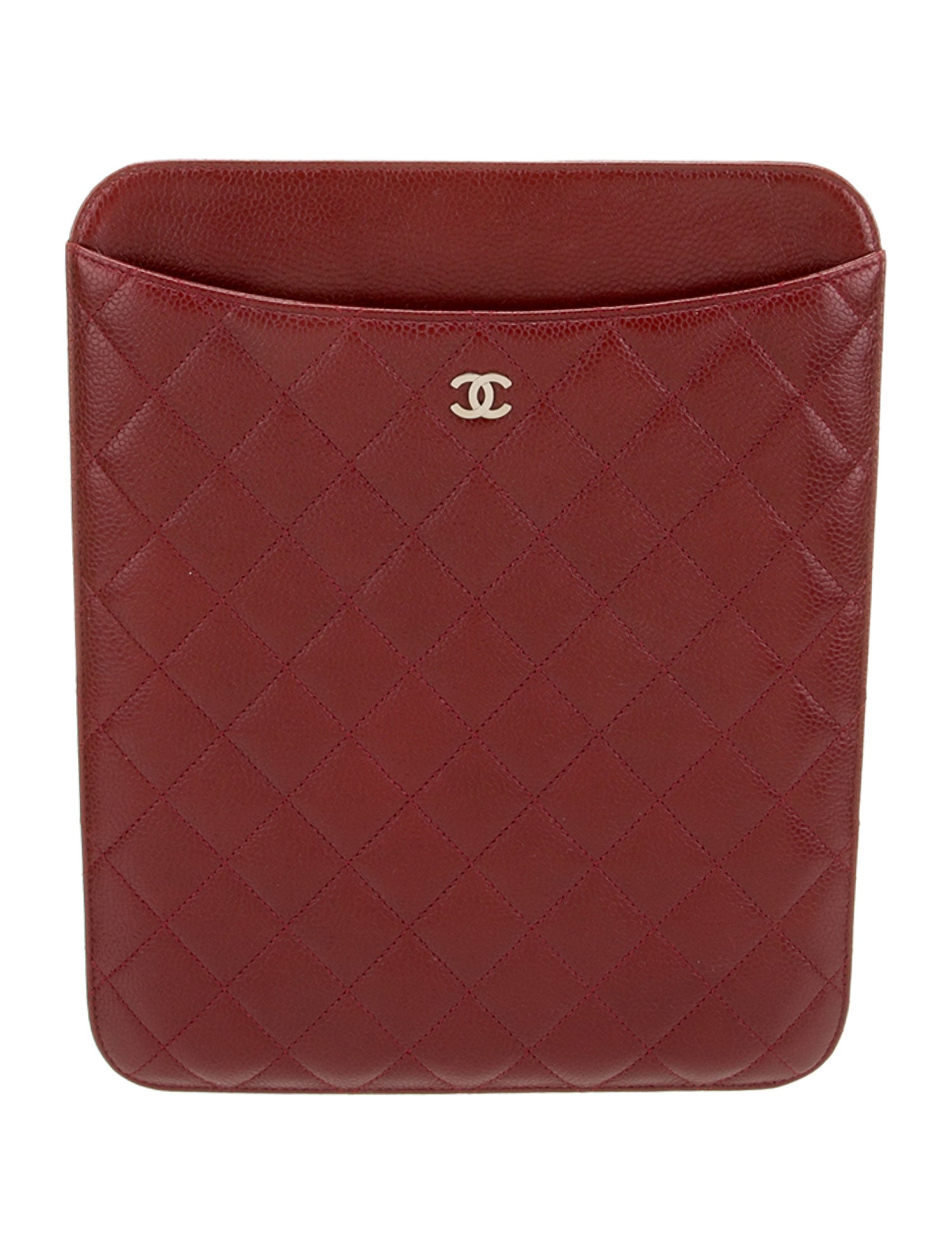 Chanel Quilted Caviar iPad Case