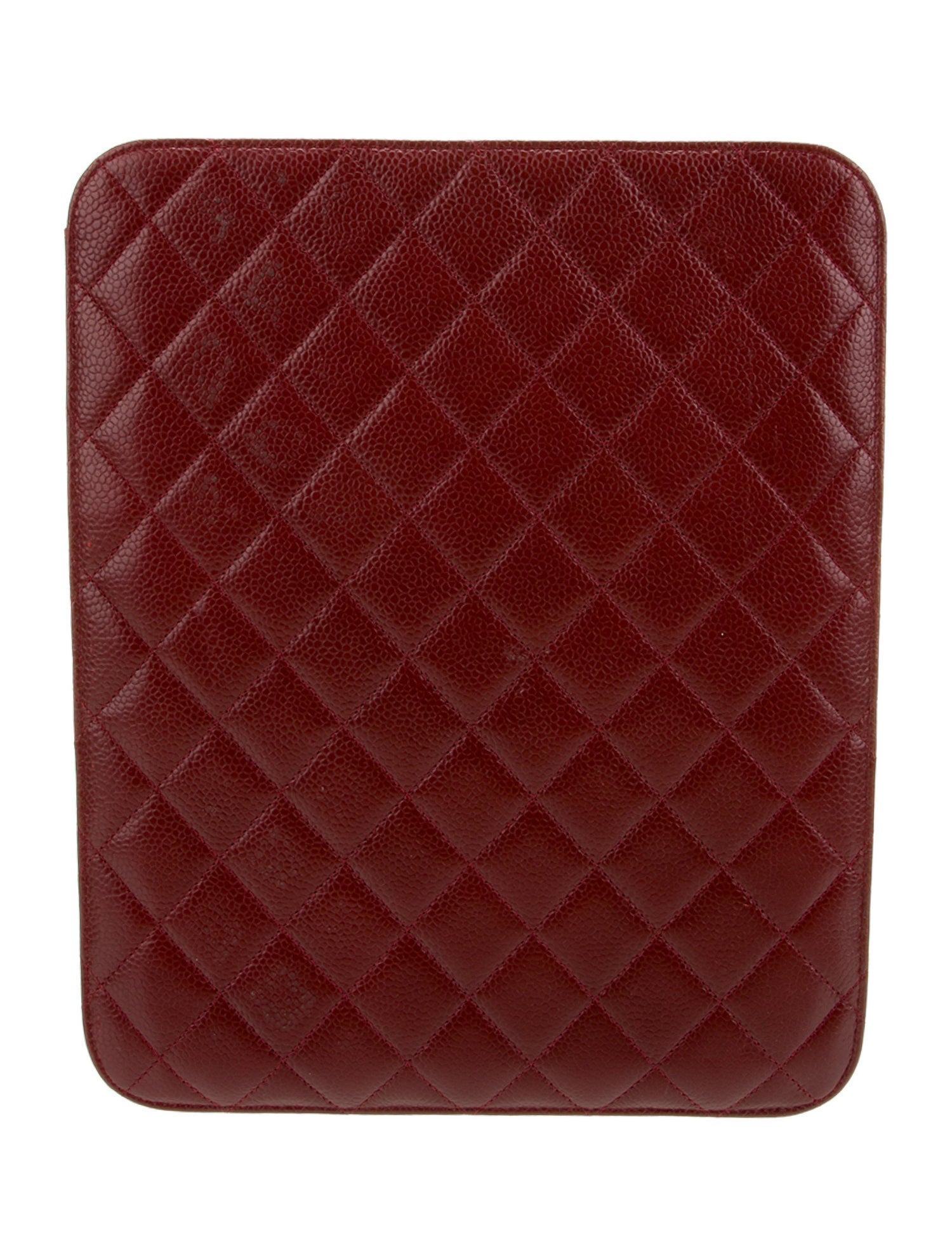 Chanel Quilted Caviar iPad Case