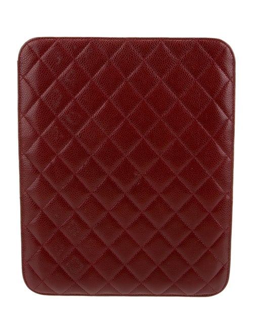Chanel Quilted Caviar iPad Case