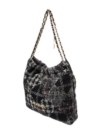 Chanel Medium Tweed 22 Hobo