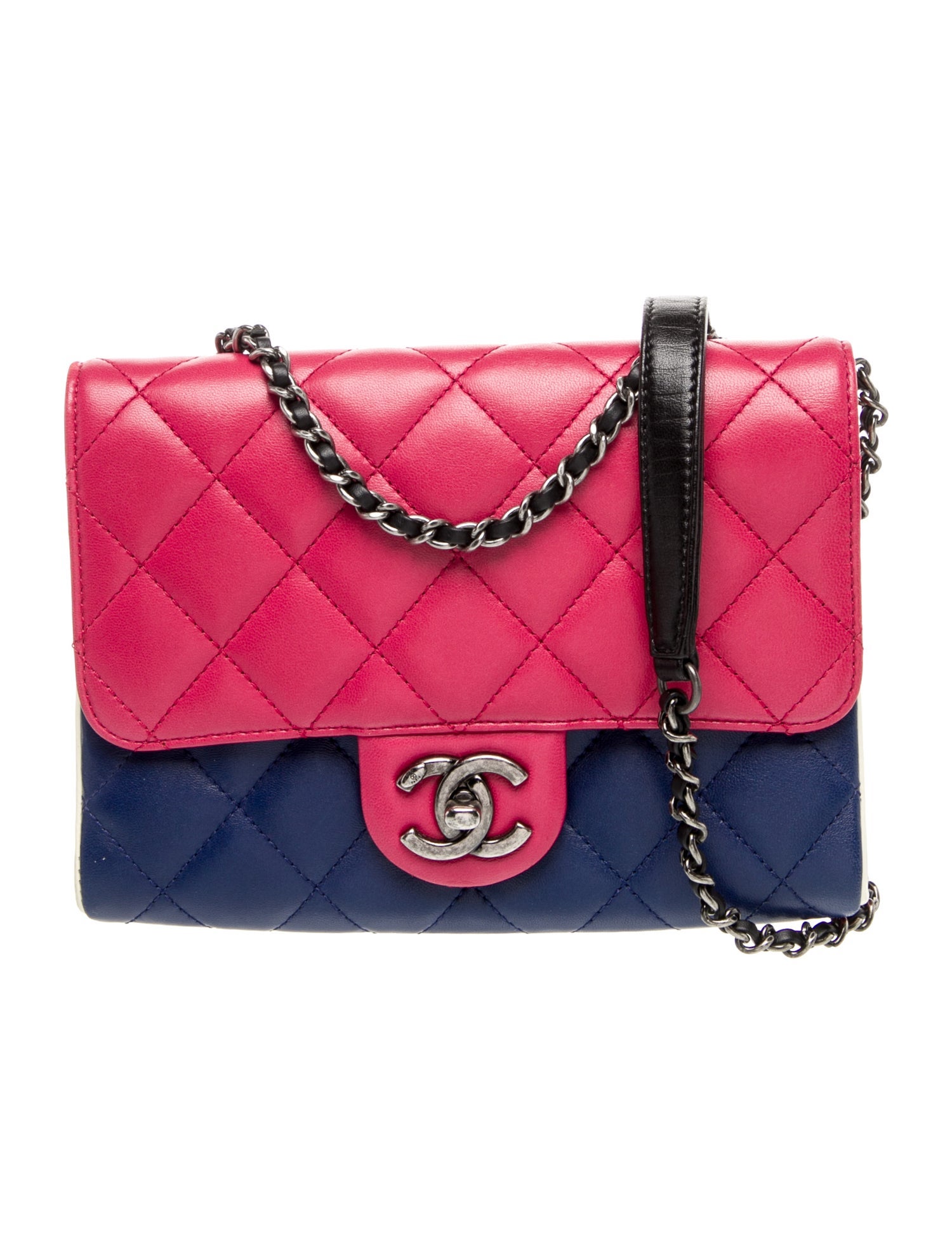 Chanel CC Tricolor Crossbody Flap Bag