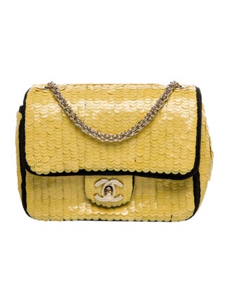 Chanel Sequin Mini Square Classic Flap Bag
