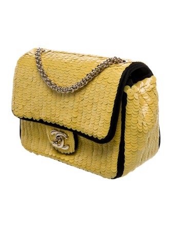Chanel Sequin Mini Square Classic Flap Bag