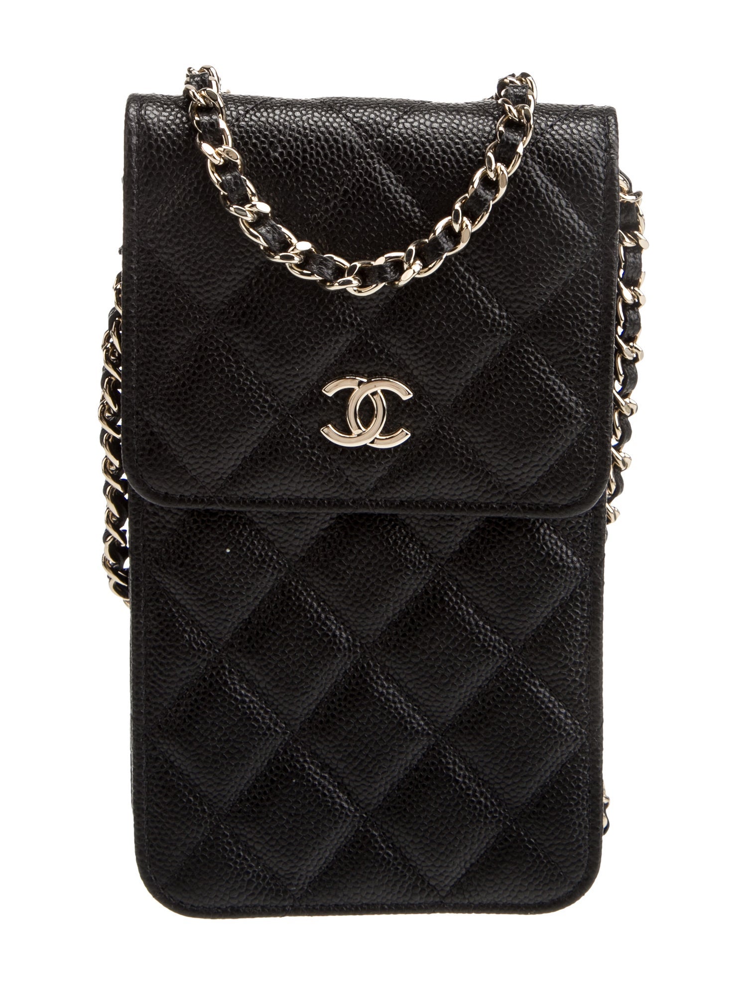 Chanel 2023 Bow Phone Holder With Chain